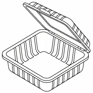 Icono clamshell termoformado