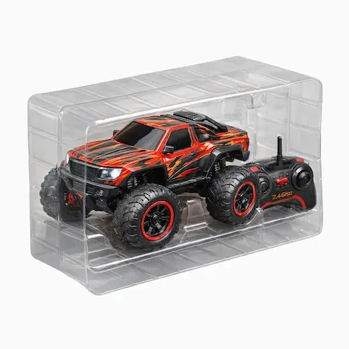 Empaque termoformado para juguetes