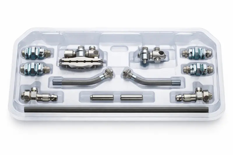 Thermoformed PETG tray for medical devices